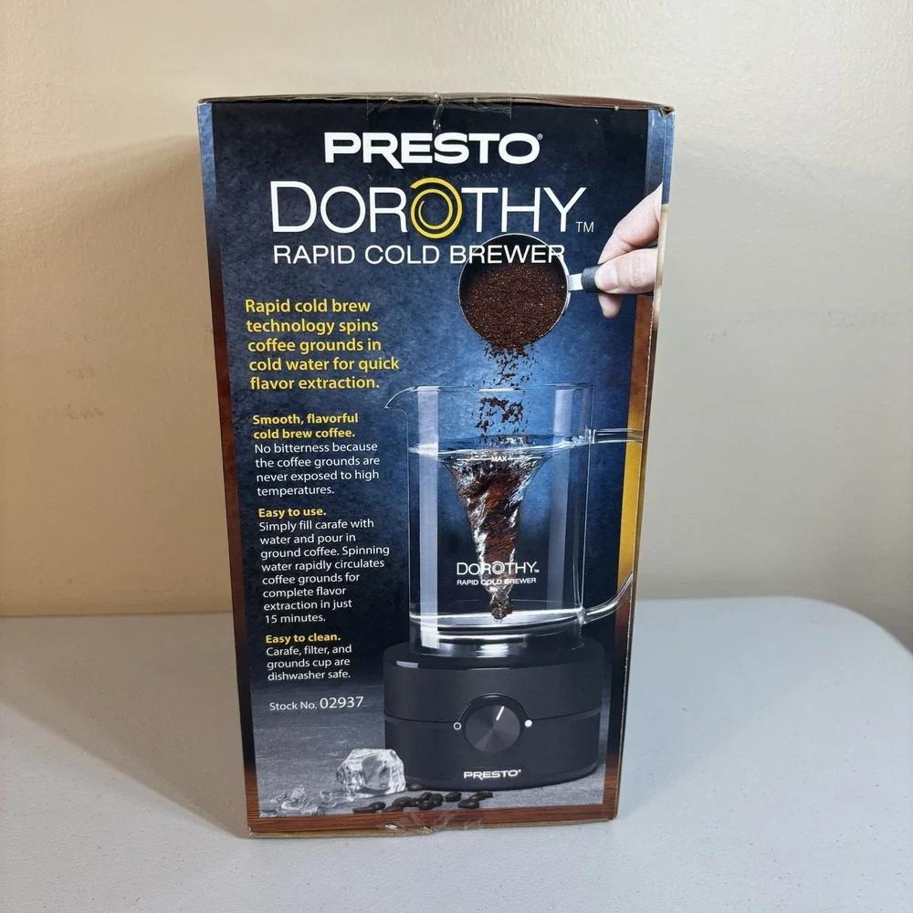 Presto Dorothy Rapid Cold Brewer Brand New in Box Ready for Summer Iced Coffee!
